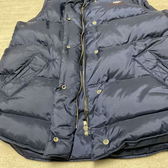 Vintage DKNY Men’s Goose Down and Feather Puffer Vest Navy Size Small - Picture 4 of 6